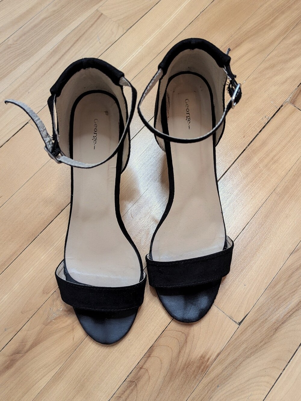 George Heel Sandals With Ankle Strap